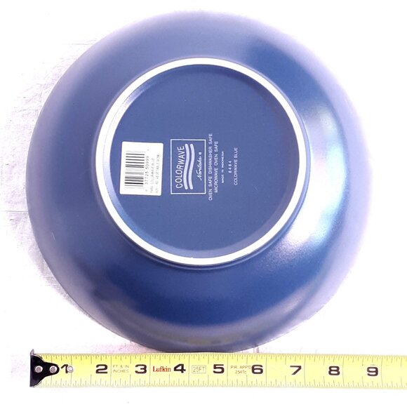 Noritake Colorwave Blue Stoneware Serving Bowl 9-Inch Dishwasher & Microwave Saf - Picture 6 of 7